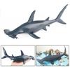 1/6Pcs Simulation Sea Animal Figurine Miniature Shark Whale Dolphin Sculpture Educational Toy Ocean Creature Model Decoration Ornament