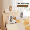Food Sealing Clip Anti-slip Handle Moisture Resistant Smooth Round Design Resealable Bag Sealing Clamp