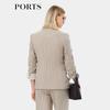 Ports Women's Striped Long Sleeve Jacket LQ8J079VFF016