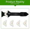 3 In 1 Sealant Angle Scraper Spatula Silicone Grout Caulk Floor Seam Glass Glue Remover Home Removal Tool Kit