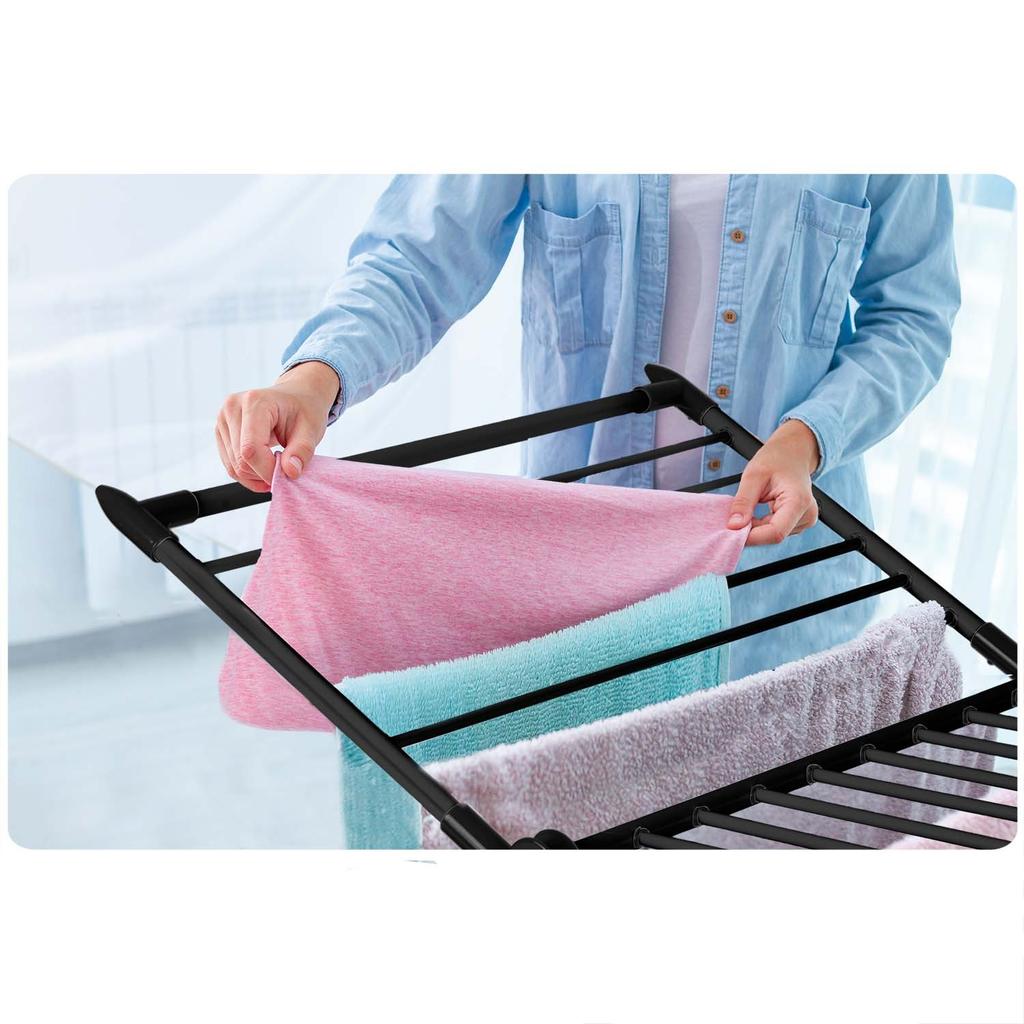 Lydia Standing Extendable Laundry Dryer 27 M Black