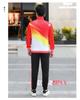 2021 Unisex Spring/Autumn Sports Suit: Long Sleeve Lapel for Running, Casual, Class, or School - Couples' Matching Set