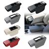 Coussin d'accoudoir de voiture Console centrale Cuir synthétique Installation facile Organisateur avec boîte à mouchoirs Rangement pour SUV et Berline