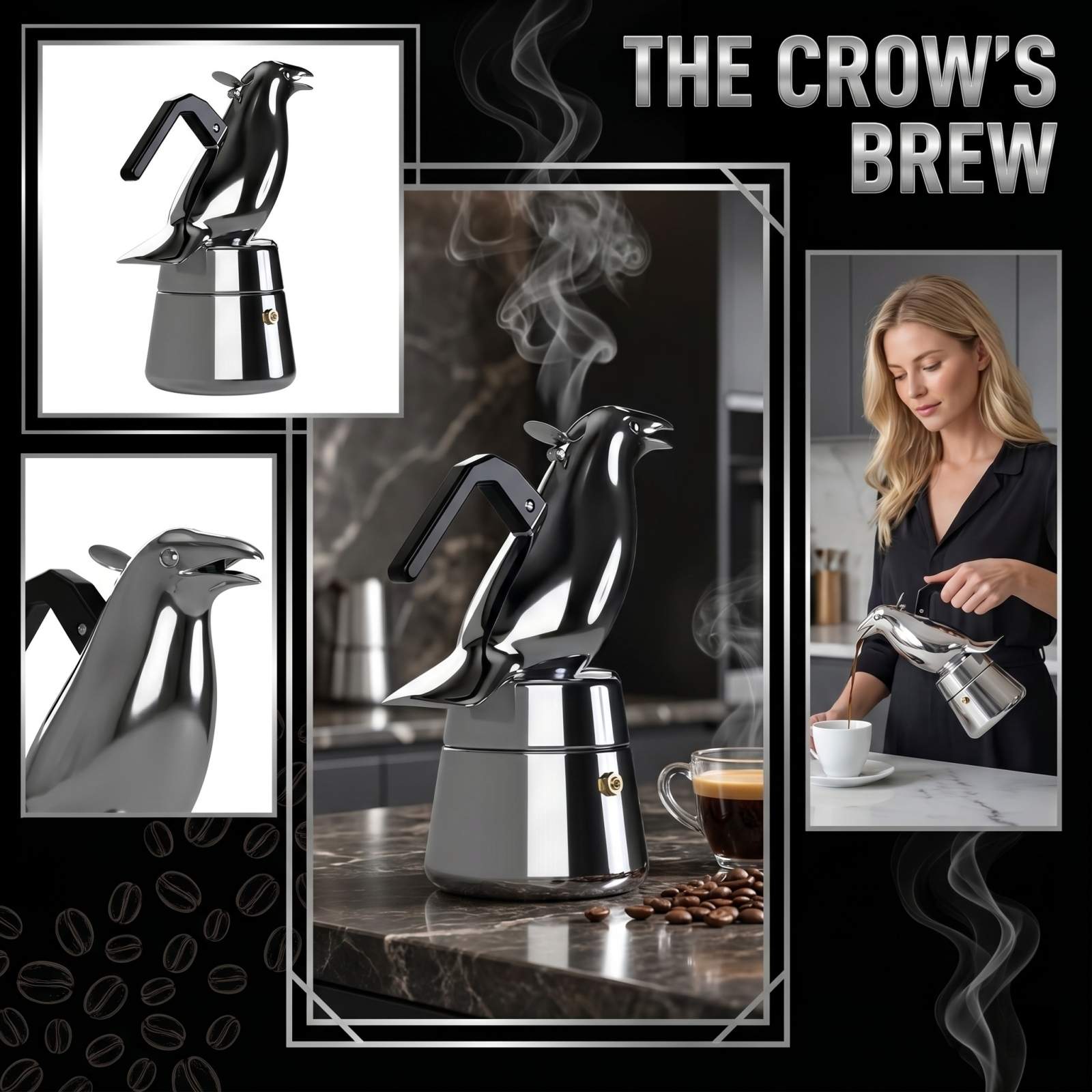 

A Pot Shaped Like A Crow One Size