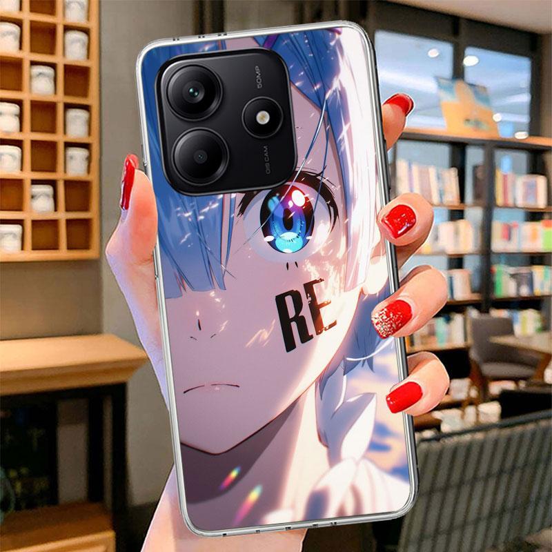 R-Rem Re Zero Anime Phone Case For Xiaomi Redmi Note 15 14 13 12 11 10 Pro Plus 14S 12S 11S 11T 11E 10S Soft Fundas Shell Redmi