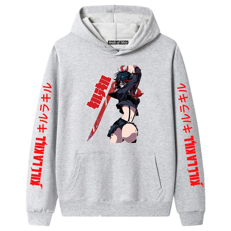 Japanese Anime Kill La Kill Hooded Long Sleeve Sweatshirt for Couples