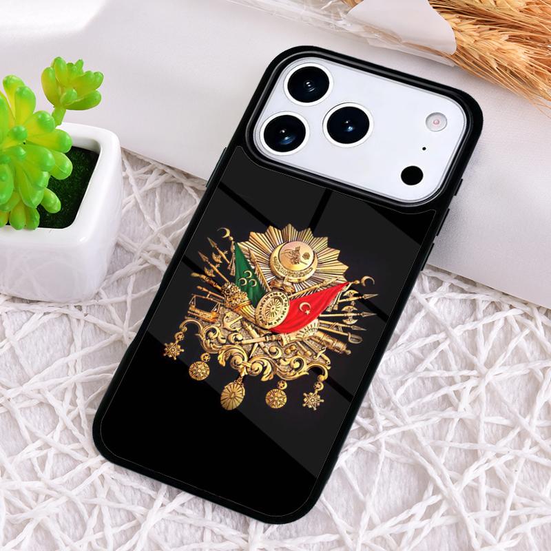 Мягкий ударопрочный чехол для телефона с гербом Османской империи для iPhone 17 Air 16e 15 11 12 14 13 Pro Max Чехол Coque iPhone 15