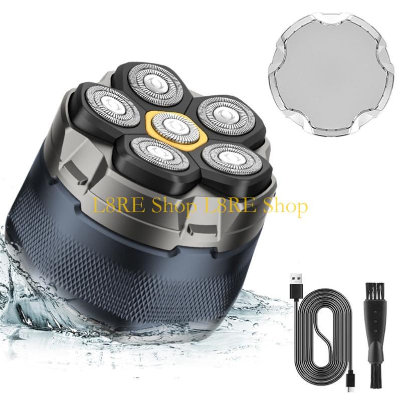L8RE Head Shavers for Bald Men Electric Face Shaver Rechargeable Cordless LED Display Waterproof Wet/Dry Trimmer Shaver