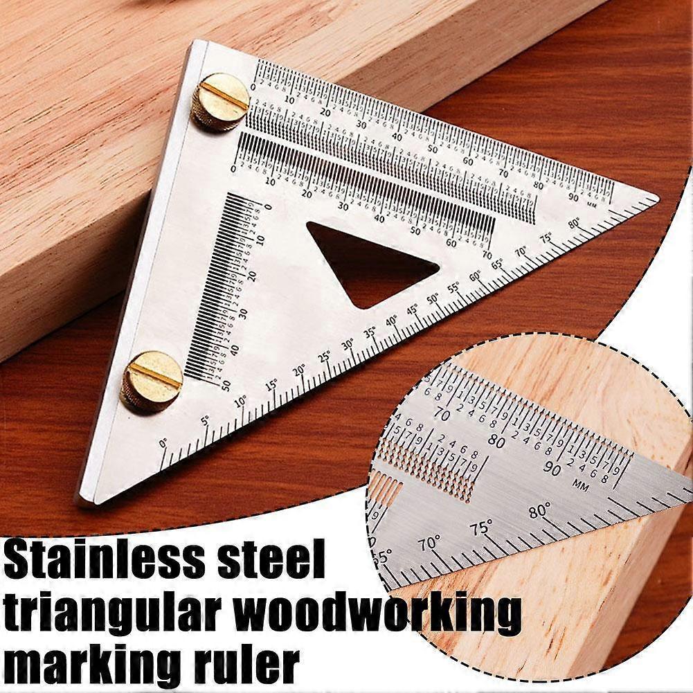 Stainless Steel Triangular Woodworking Ruler