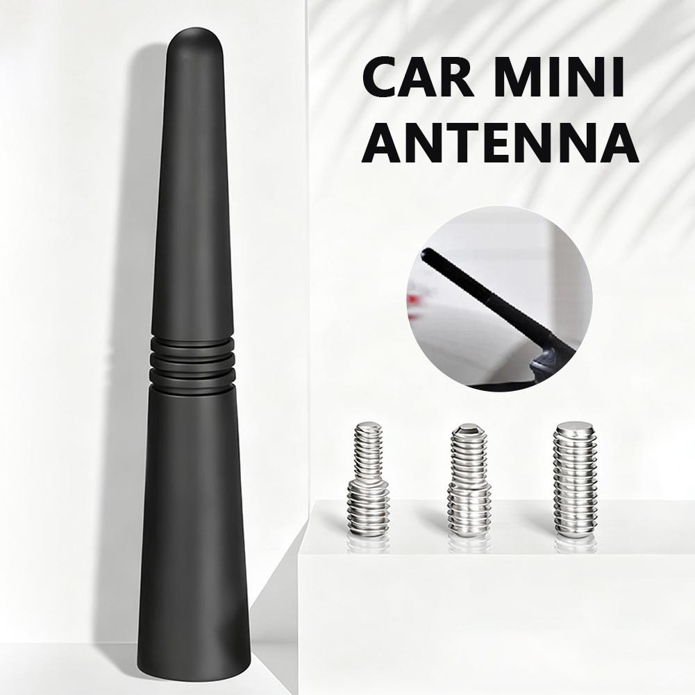 Car Mini Antenna Strong Radio Roof Mount Fm Am Dab Reception Roof Black Accessory Length Car 3cm/6.5cm/9cm Radio Signal N8m4