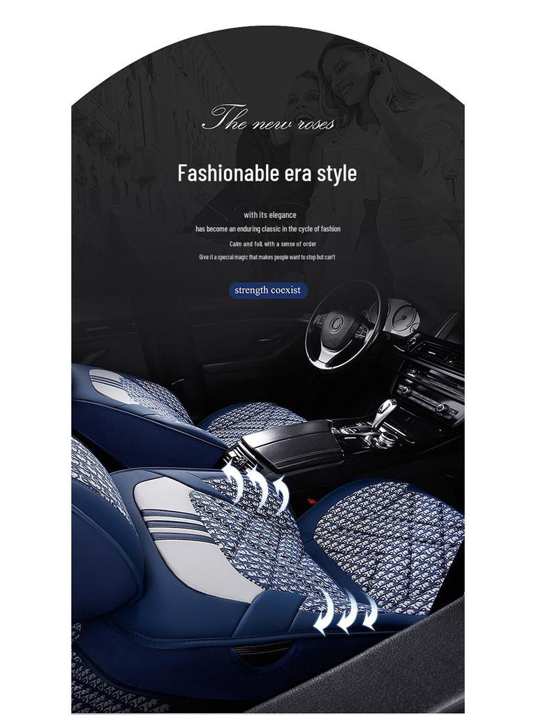 Five-Seat Full Wrap Universal Car Seat Cushion Cover for All Seasons