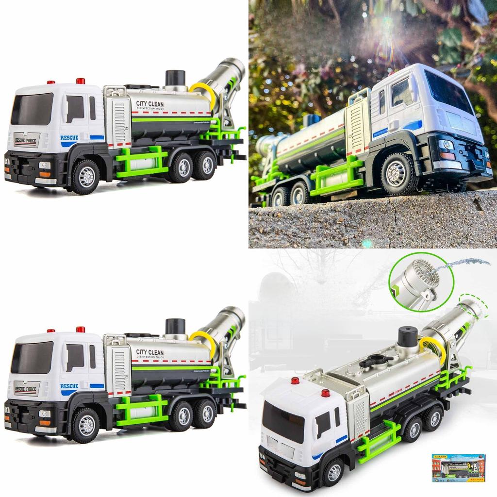 City Antipollution Toy Truck With Water Spray Function For Kids Play