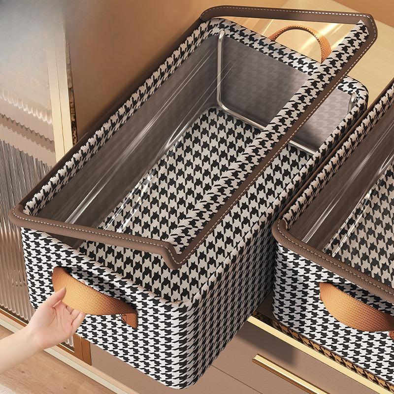 Foldable Fabric Steel Frame Non-woven Fabric Household Large-capacity Clothing Storage Box