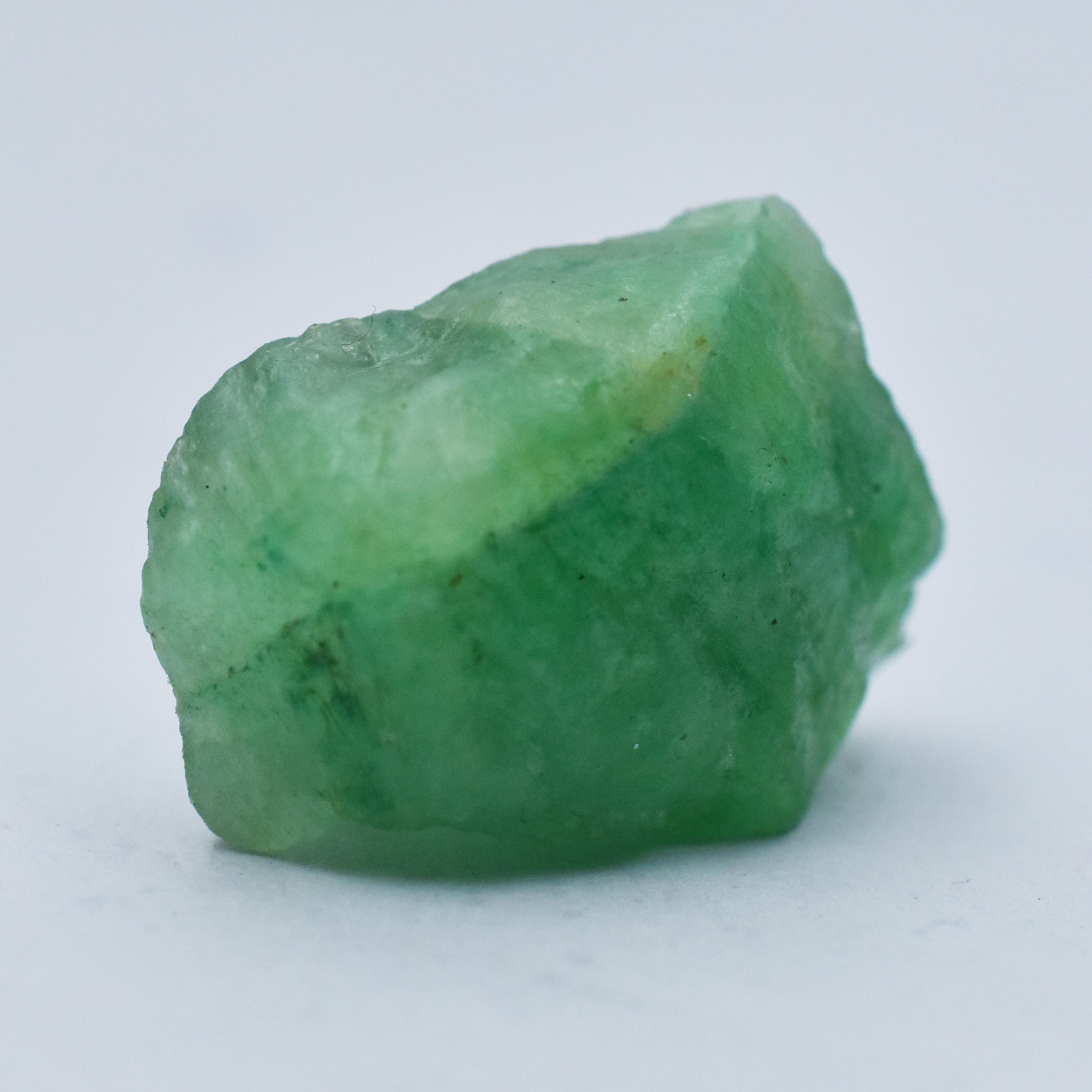 

72.80 Ct Natural Emerald Huge Rough Earth Mined CERTIFIED Green Loose Gemstone AR-4071-Sa 29.9 mm зелений