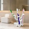Cute Desk Accessories 3D Printed Octopus Toothbrush Holder, Creative Space Saving Organizer, Durable Small Item Organizer PLA Material Stable