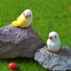 4 Cute Mini Parrots Micro Landscape Gardening Potted Ornaments Colorful Little Parrot DIY Small Accessories