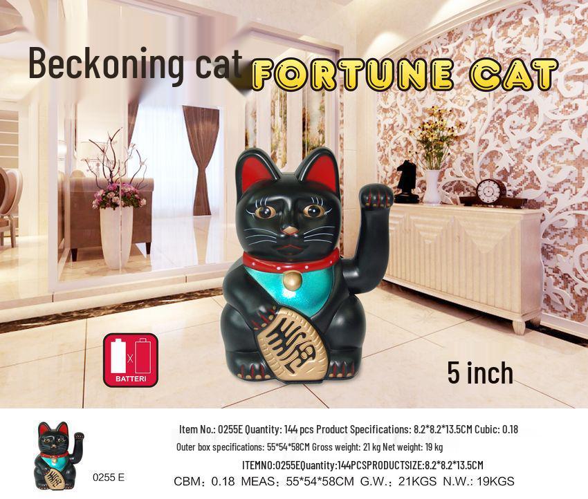 Large Multi-size Lucky Cat Figurine - Wealth & Fortune Home Decoration, Perfect for New Store Opening or Housewarming Gift