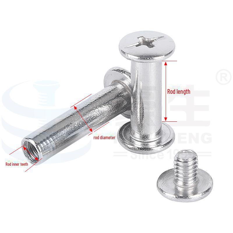 3/4/5/6MM 304 Stainless Steel Letter Lock Screws and Rivet Nuts