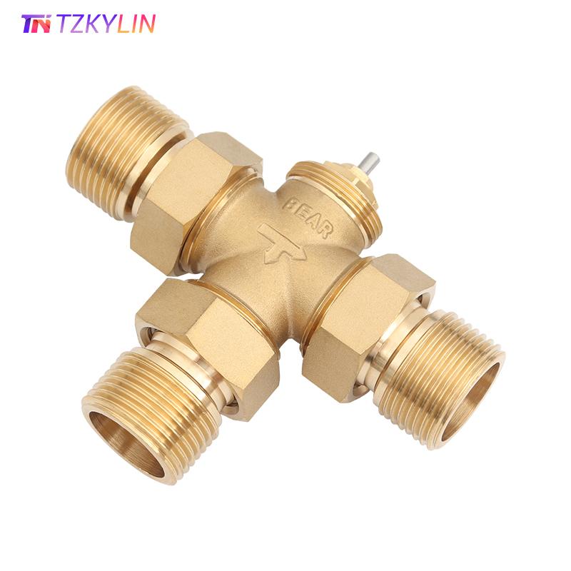 Thermostatic Radiator Control M30×1.5 Three Way Mixing Valve with Thermostatic Capillary Remote Sensor Setting Range 30-70 °C7