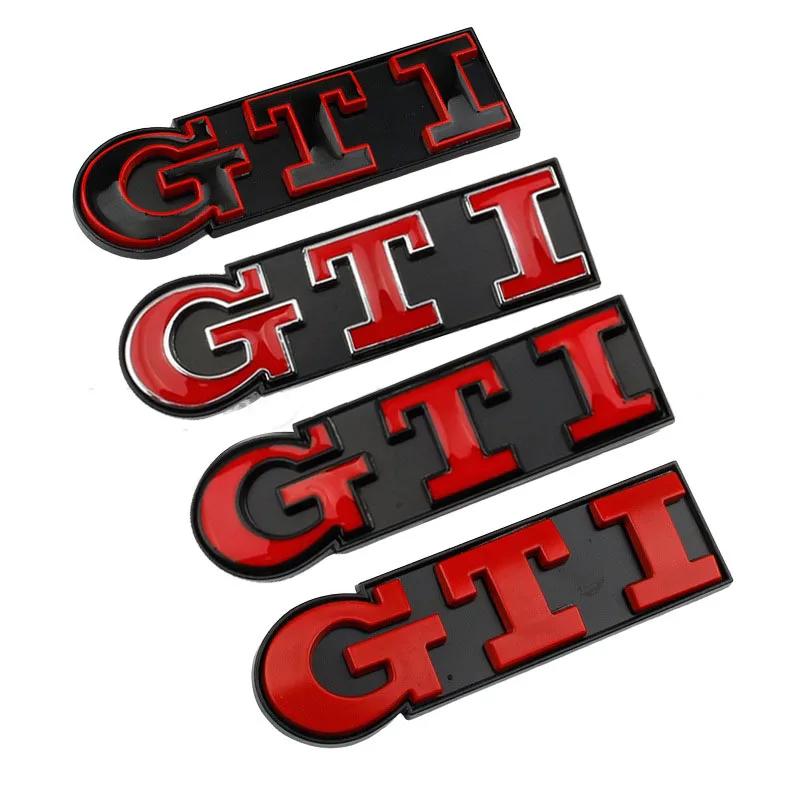 3D Metal GTI Badge Car Front Grille Emblem for Volkswagen VW Caddy Golf 5 6 7 8 GTD Polo Jetta Passat B5 Tiguan Touran MK3 MK5 RJ4