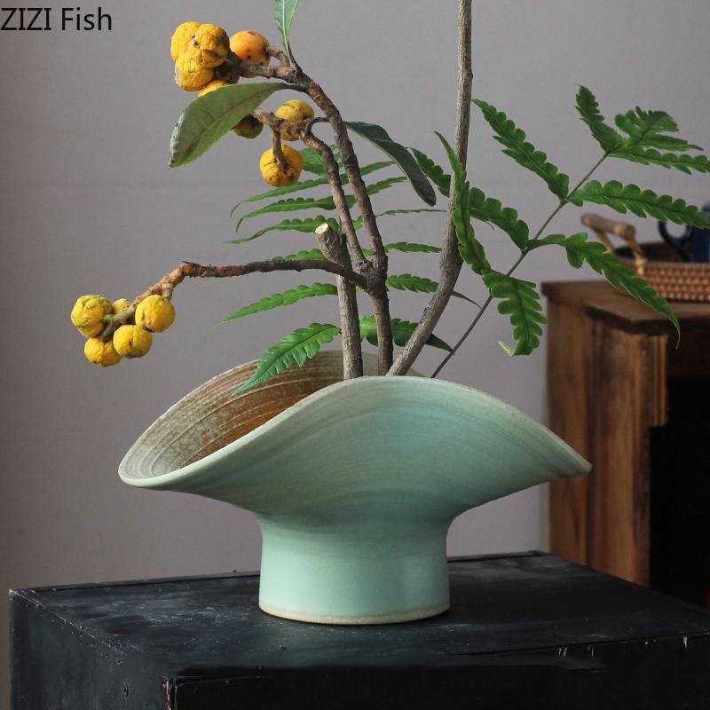 Klasyczny ceramiczny wazon Rośliny doniczkowe w stylu Zen Dekoracje na biurko Aranżacja kwiatowa Wazony kwiatowe Estetyczny wystrój pokoju