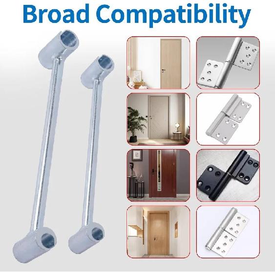 Double Head Hinge Gap Adjusting Tool Labor Saving Repair Wrench for Door Cabinet Furniture Home Use with Round Bolt Hand Tools