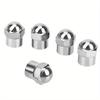 10pcs Round Head Chrome Plating Dust Proof Covers Cars Motorcycles Bike Tyre Styling Valve Cap Decoration Car Tire Valve Caps