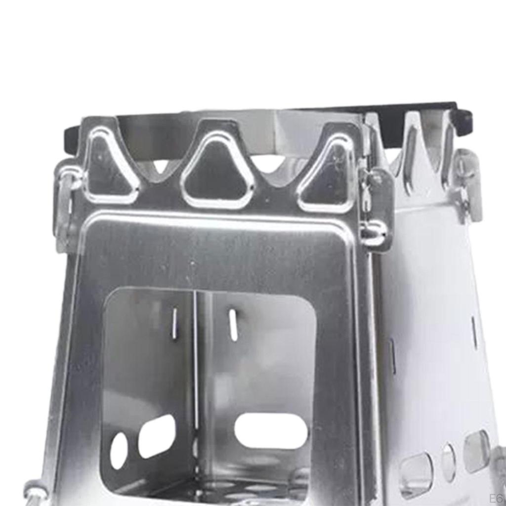 Holzbefeuerter Campingkocher, stabiles Klapplager für Strandreisen, Picknicks