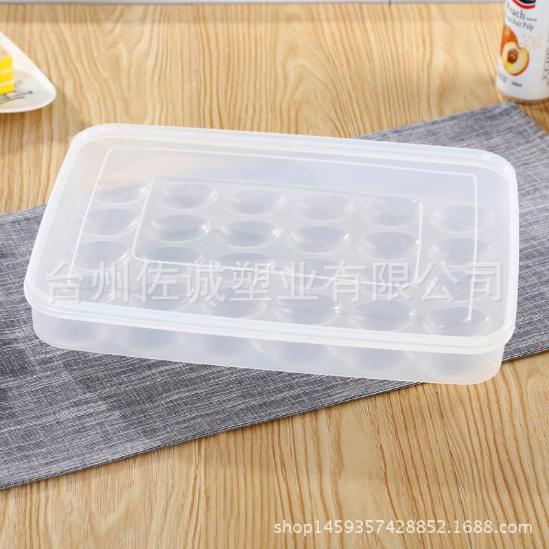 Simple Egg Box, 30-compartment Refrigerator Storage Box, Plastic Food Preservation Egg Tray, Refrigerator Storage Box