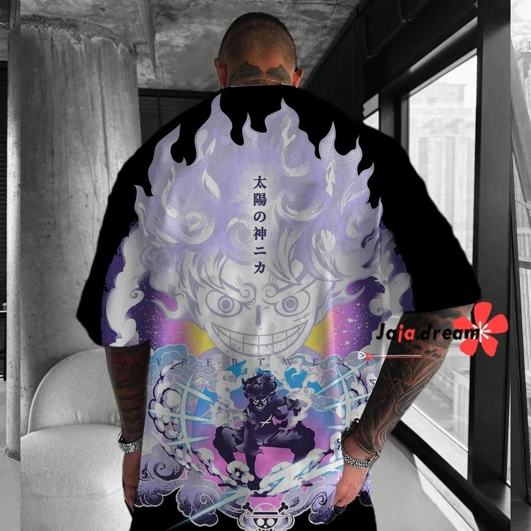 

One Piece Gear 5 Anime Manga T-Shirt Tee Short Sleeve Costumes Polyester Unisex 2XL