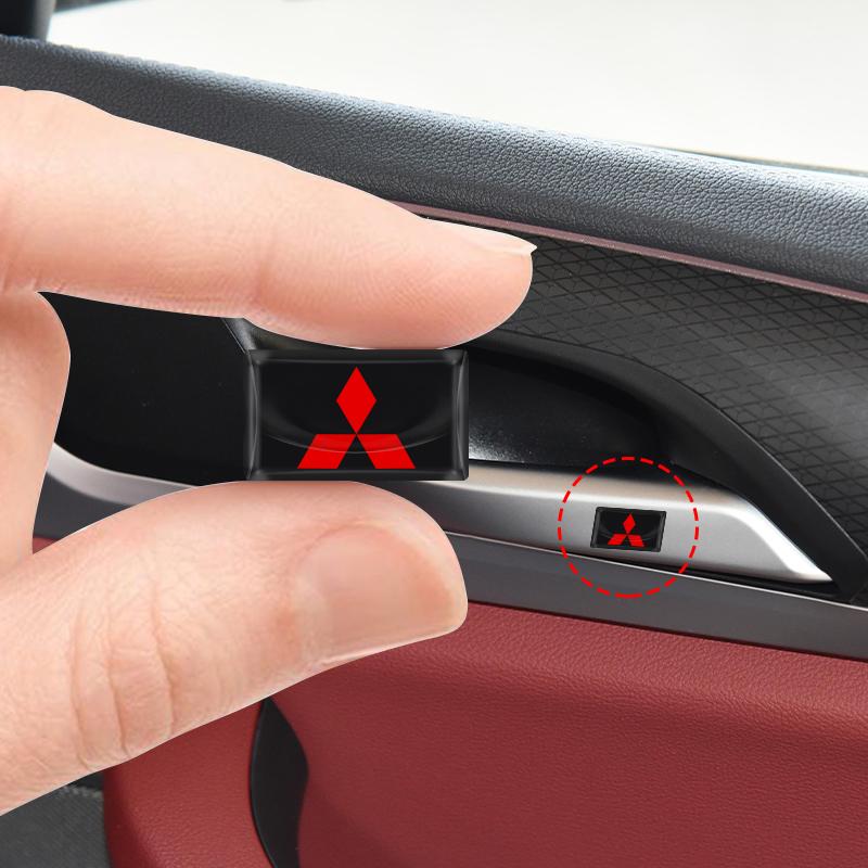 3D Epoxy Resin Car Styling Stickers Decorations For Mitsubishi ASX Lancer Pajero Outlander L200 EVO Lancer EX