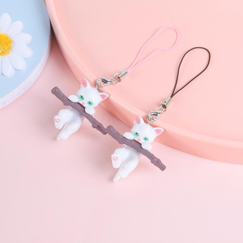 Multi-Color Cartoon Kitten Keychain Pendant