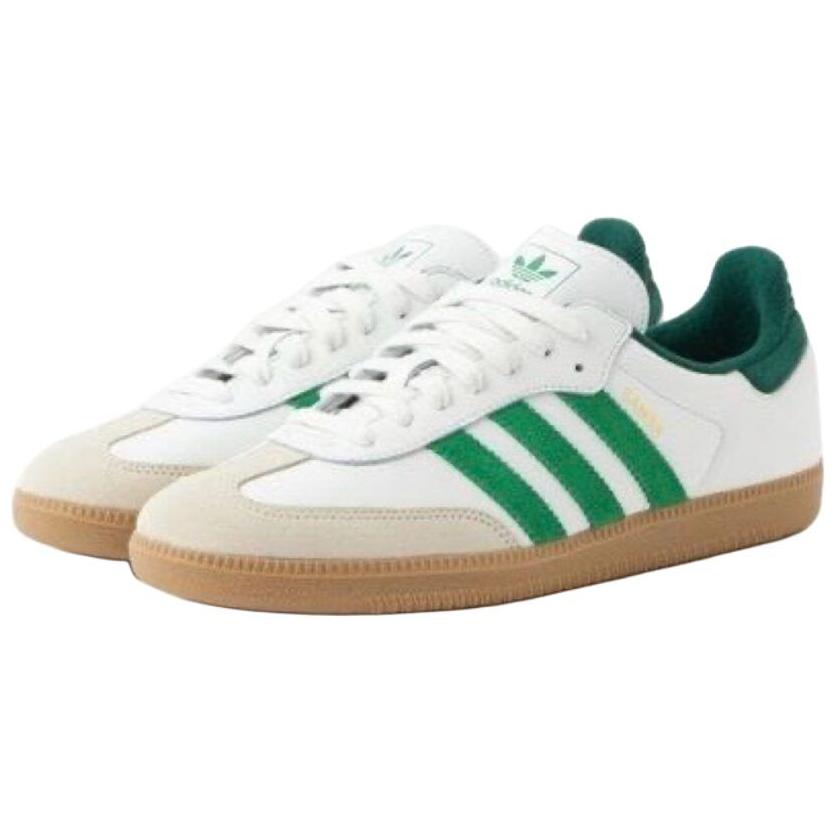 New Adidas Originals Samba Og White Green Collegiate Green JI3202