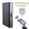 RFID Credit Card Holder Stainless Steel Credit Card Wallet Anti-theft Brush Business Card Holder for Women Men