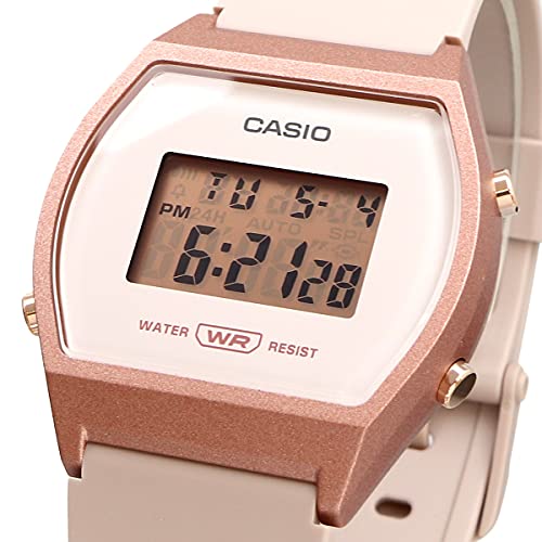 CASIO Standard Digital Womens Watch LW-204-4A Box Included International Model Pink Beige Rose Gold