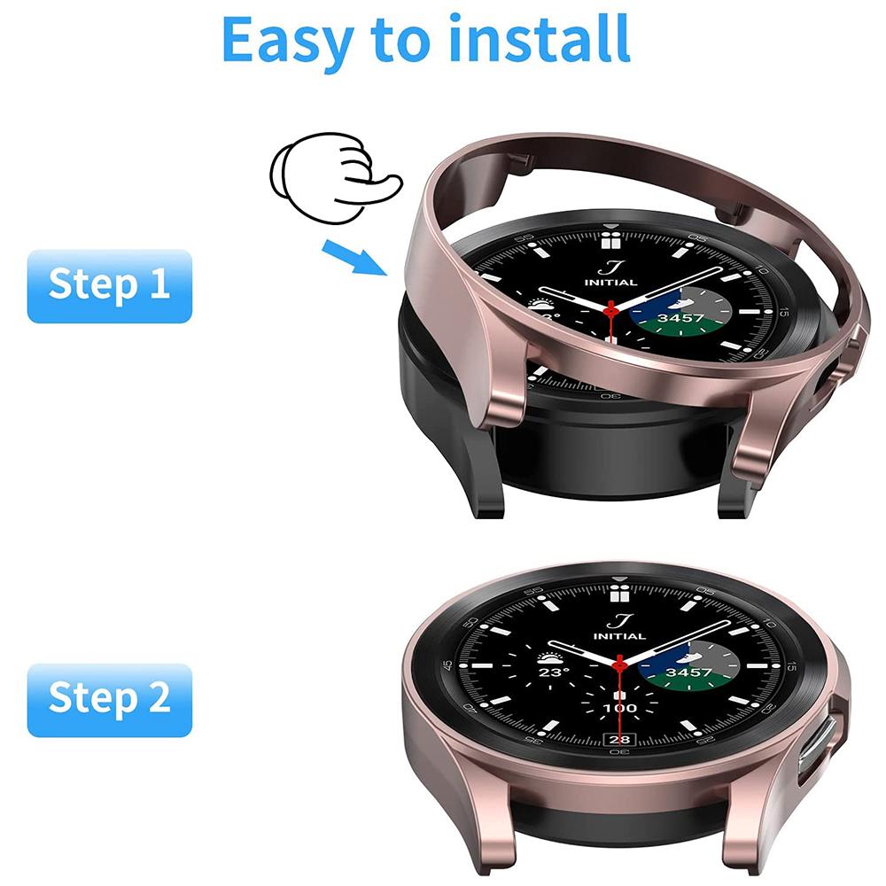 Case for Samsung Galaxy Watch 4/5/6/7 40mm 44mm 45/47mm Matte Cover Protective Hollow Bumper Shell for Watch 6 Classic 43MM 47MM