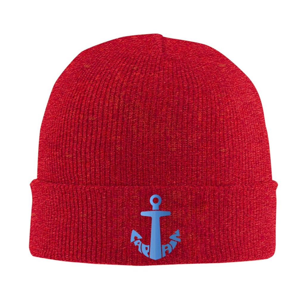 Captain Anchor Warm Knitted Cap Fashion Bonnet Hat Autumn Winter Outdoor Beanies Hats for Men Women Adult