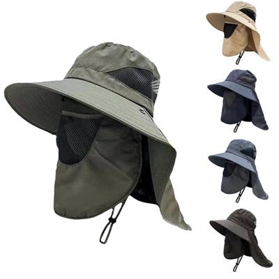 Fischerhut für den Sommer, Outdoor-Sport, Herren, Angelhut, UV-Schutz, atmungsaktiv, Tourismus, Krempe, Sonnenhut, lässig, Klettern, Angeln