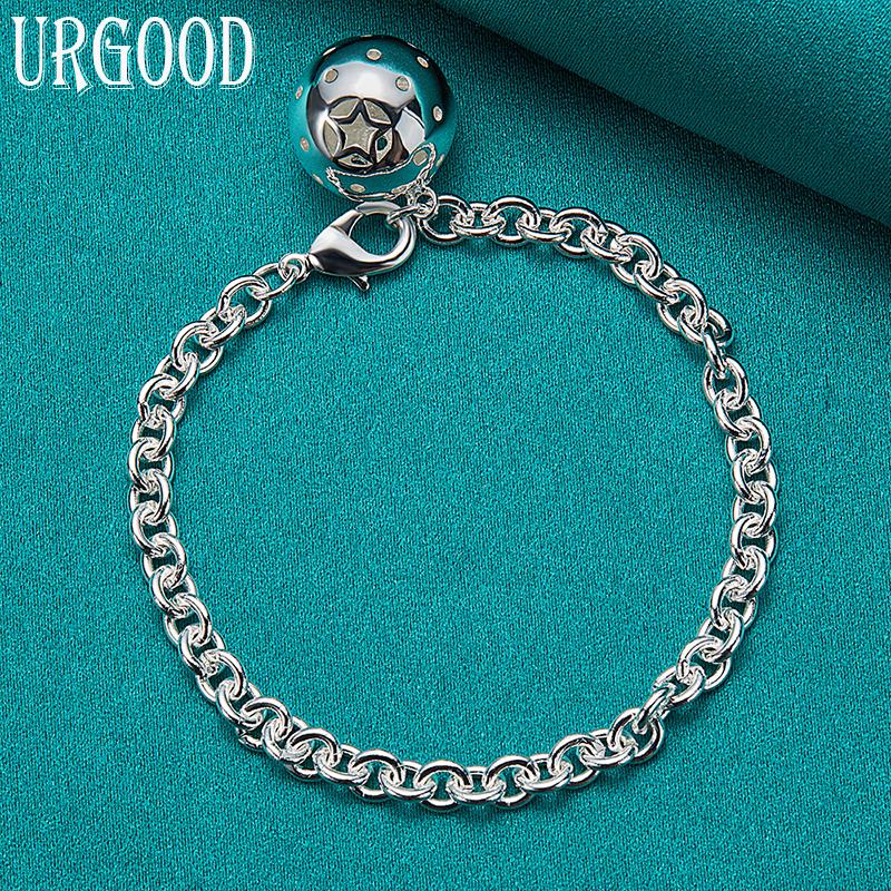 925 Sterling Silver Pendant Bracelet Fashion Jewelry