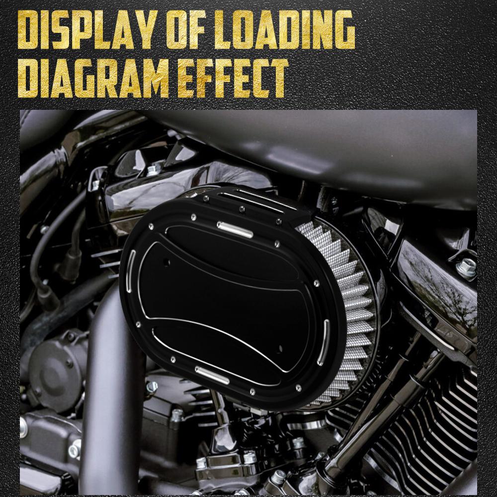 Motorrad Luftfilterkasten Abdeckung Luftfilter Verkleidung Für Harley M8 114 Motor Touring Electra Street Glide 17-Up Softail Breakout FLFB 18-Up