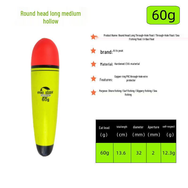 Zhongtong Dual Use Long Cast Fishing Rod with Day & Night Anti-Collision Float for Carp and Rock Fishing