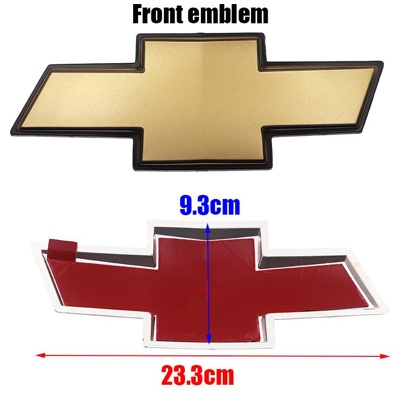 AABHG1 1 ud. 3D ABS Logo frontal de parrilla de coche Trasero Parachoques trasero Puerta trasera Maletero Emblema Pegatina Estilismo Accesorios Para Chevrolet 08-10 CAPTIVA