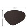 Shaped Cowhide Pattern Coasters Waterproof Heat Insulation Non-slip Mats PU Leather Plate Mat Bowl Cups Things for The Kitchen