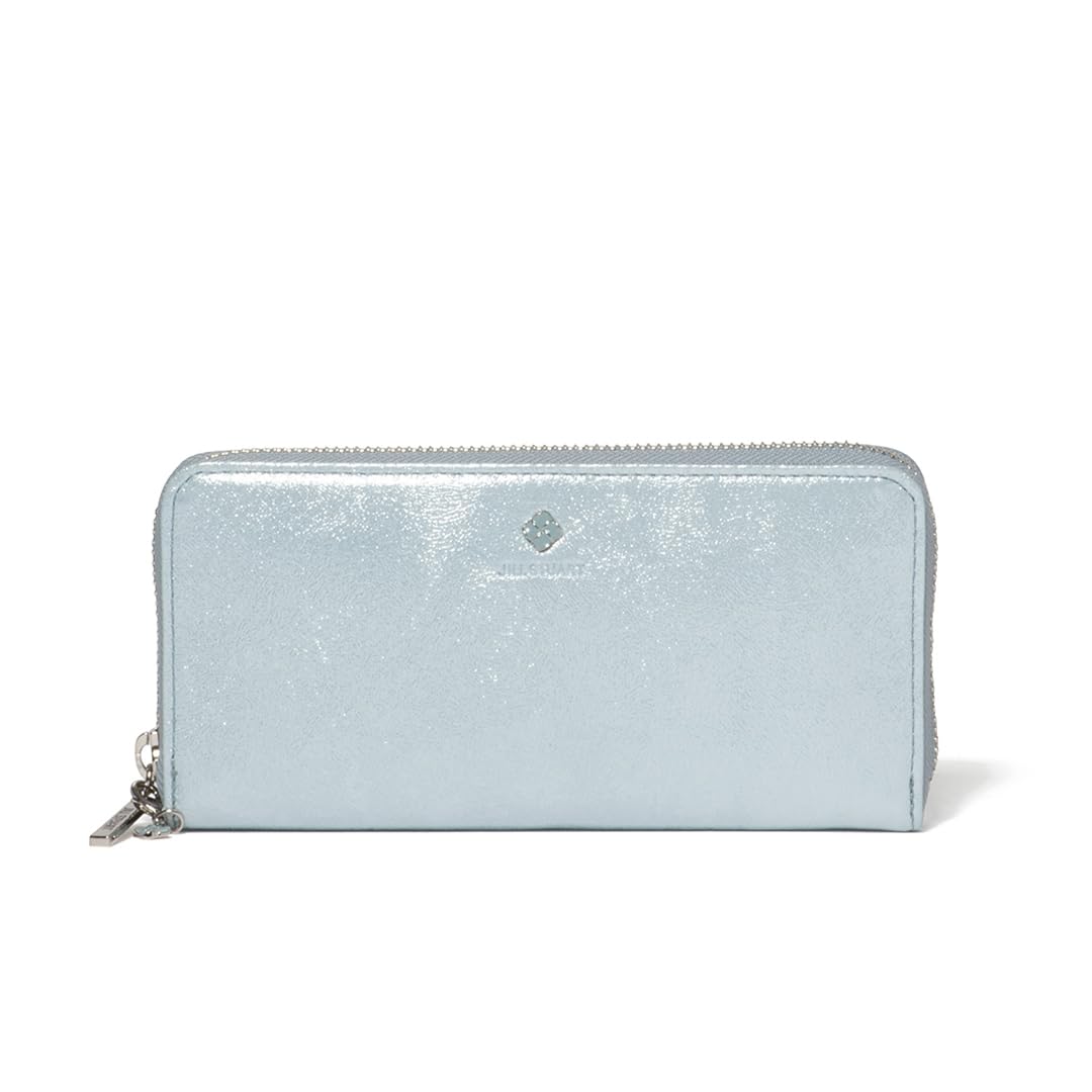 

Довгий гаманець із свинячої шкіри, обробленої плівкою, круглий тонкий гаманець на блискавці, тонкий, компактний, оригінальний шарм у комплекті, жіночий, стильний, милий, для дорослих JSLW4AT1