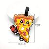 1pc Creative Pizza Luggage Tag Pendant Accessories,Travel Necessities,Airport Checked Luggage Items Anti-Lost Tag Boarding Pass