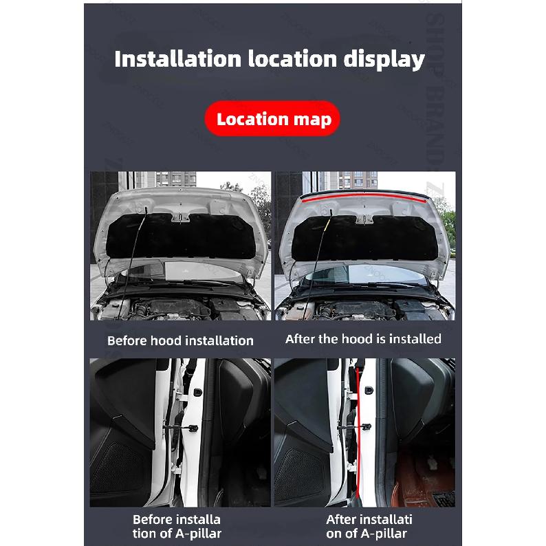 For 2024-2025 Ora Good Cat GT Car Door Seal Strip Rubber Double Layer Sealing Protector Soundproof Dustproof Seal Strip 12PCS