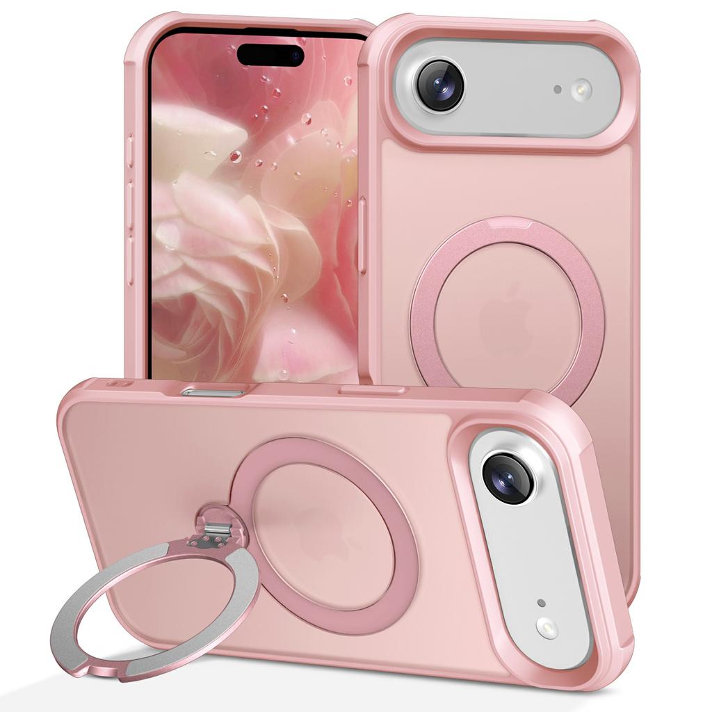 For iPhone Air Case Compatible with MagSafe Kickstand TPU PC Shockproof Phone Back Cover