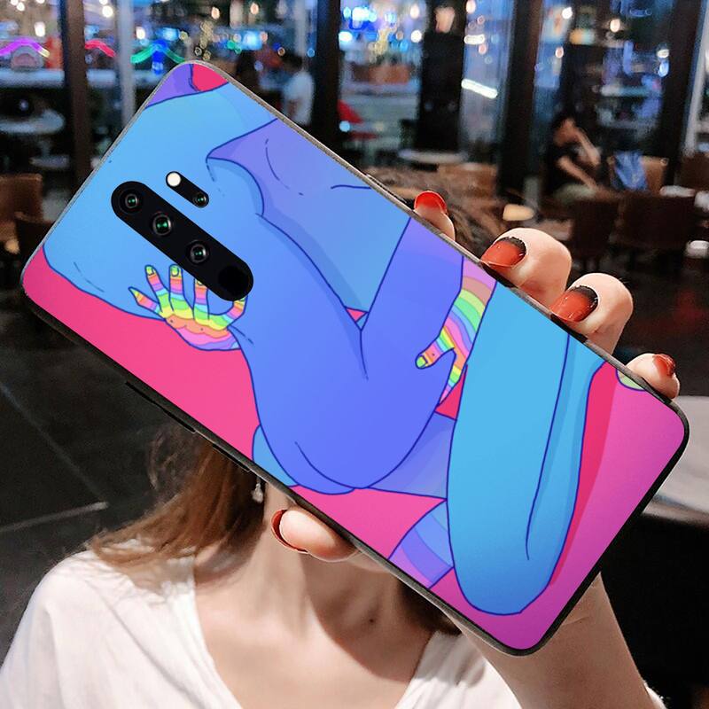 Digital Art Love Trippy psychedelic Phone Case for Redmi 9A 8A 7 6 6A Note 9 8 8T Pro Max Redmi 9 K20 K30 Pro