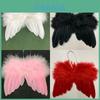 Luxurious Feather Angel Wings Vintage Chic Christmas Tree Hanging Ornament For Elegant Holiday Decor