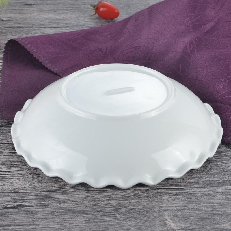 Creative Odd-Shaped Ceramic White Soup Bowl - Hotel & Home Tableware